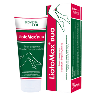 LiotoMax DUO, żel do pielęgnacji obolałych i zmęczonych nóg, 100 g - zdjęcie produktu