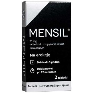 Mensil 25 mg, 2 tabletki do żucia - zdjęcie produktu