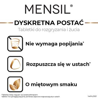 Mensil 25 mg, 2 tabletki do żucia - 4 Mensil 25 mg, 2 tabletki do żucia - 4 - zdjęcie produktu