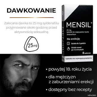 Mensil 25 mg, 2 tabletki do żucia - 5 Mensil 25 mg, 2 tabletki do żucia - 5 - zdjęcie produktu