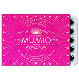 Nami Mumio oczyszczone 200 mg, 60 tabletek - zdjęcie produktu