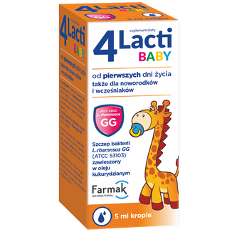 4 Lacti Baby od pierwszych dni życia, krople, 5 ml - zdjęcie produktu