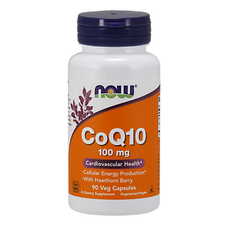 Now Foods, CoQ10, Koenzym Q10 100 mg + głóg, 90 kapsułek - zdjęcie produktu