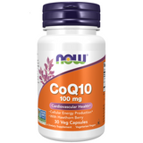Now Foods CoQ10, Koenzym Q10 100 mg + głóg, 30 kapsułek - miniaturka zdjęcia produktu