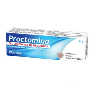 Proctomina, żel chłodzący na hemoroidy, 30 g - zdjęcie produktu
