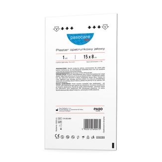 Pasocare Med, plaster opatrunkowy, jałowy, 15 cm x 8 cm, 1 sztuka - zdjęcie produktu