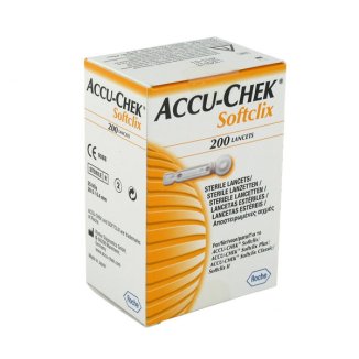 Accu-Chek Softclix, lancety, ostrza nakłuwające, 200 sztuk - zdjęcie produktu
