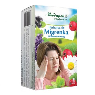 Herbapol Migrenka, herbatka fix ziołowo-owocowa, 2 g x 20 saszetek - zdjęcie produktu