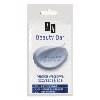 AA Beauty Bar, maska węglowa, oczyszczająca, 8 ml AA Beauty Bar, maska węglowa, oczyszczająca, 8 ml - zdjęcie produktu