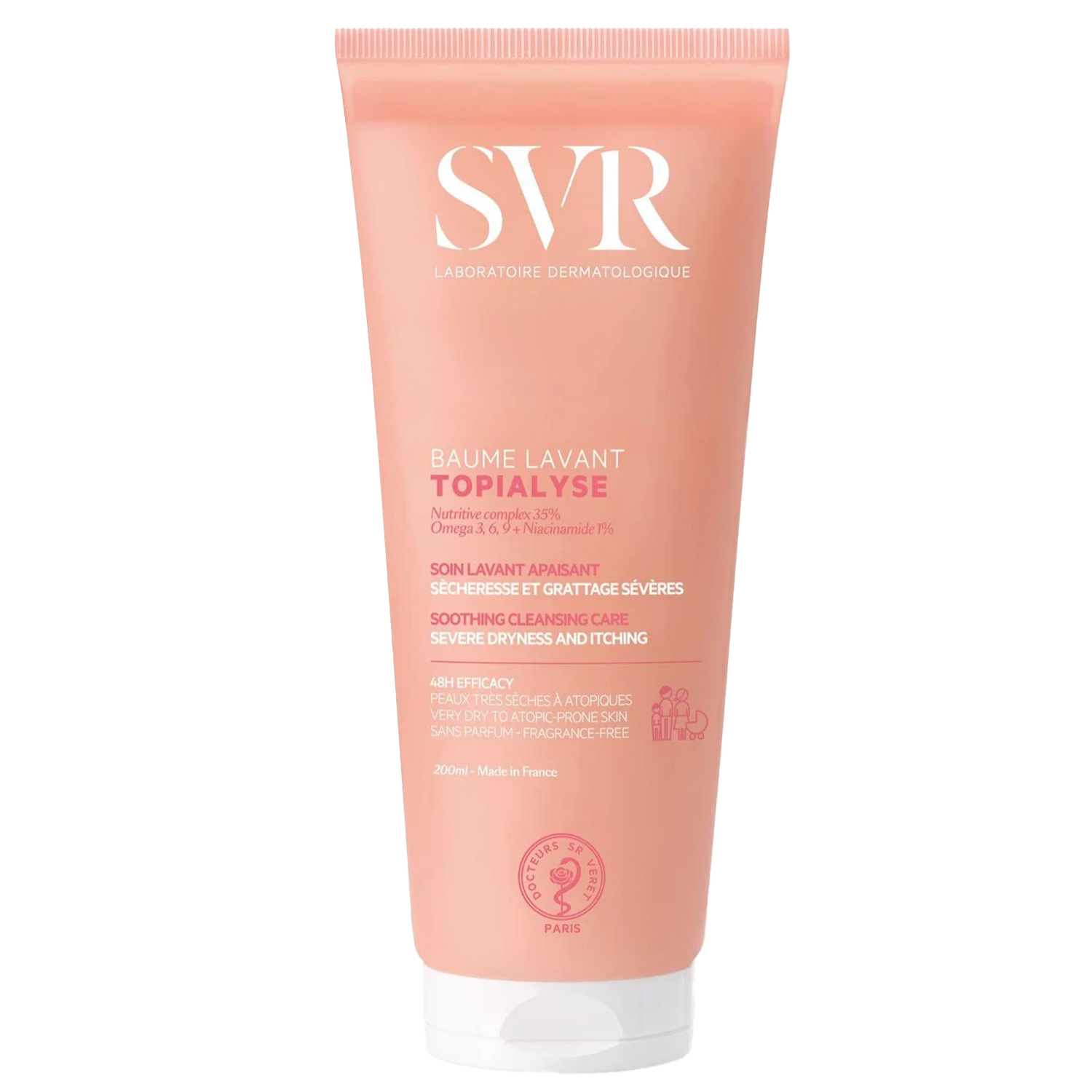 Nieznana SVR Topialyse Baume Lavant, cremig Lotion zur Reinigung, trockene Haut und atopisch, 200 ml — Inhaltsstoffe und Bewertung