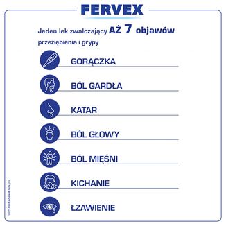 Fervex 500 mg + 200 mg + 25 mg, granulat do sporządzania roztworu doustnego, smak cytrynowy, 12 saszetek - 4 Fervex 500 mg + 200 mg + 25 mg, granulat do sporządzania roztworu doustnego, smak cytrynowy, 12 saszetek - 4 - zdjęcie produktu