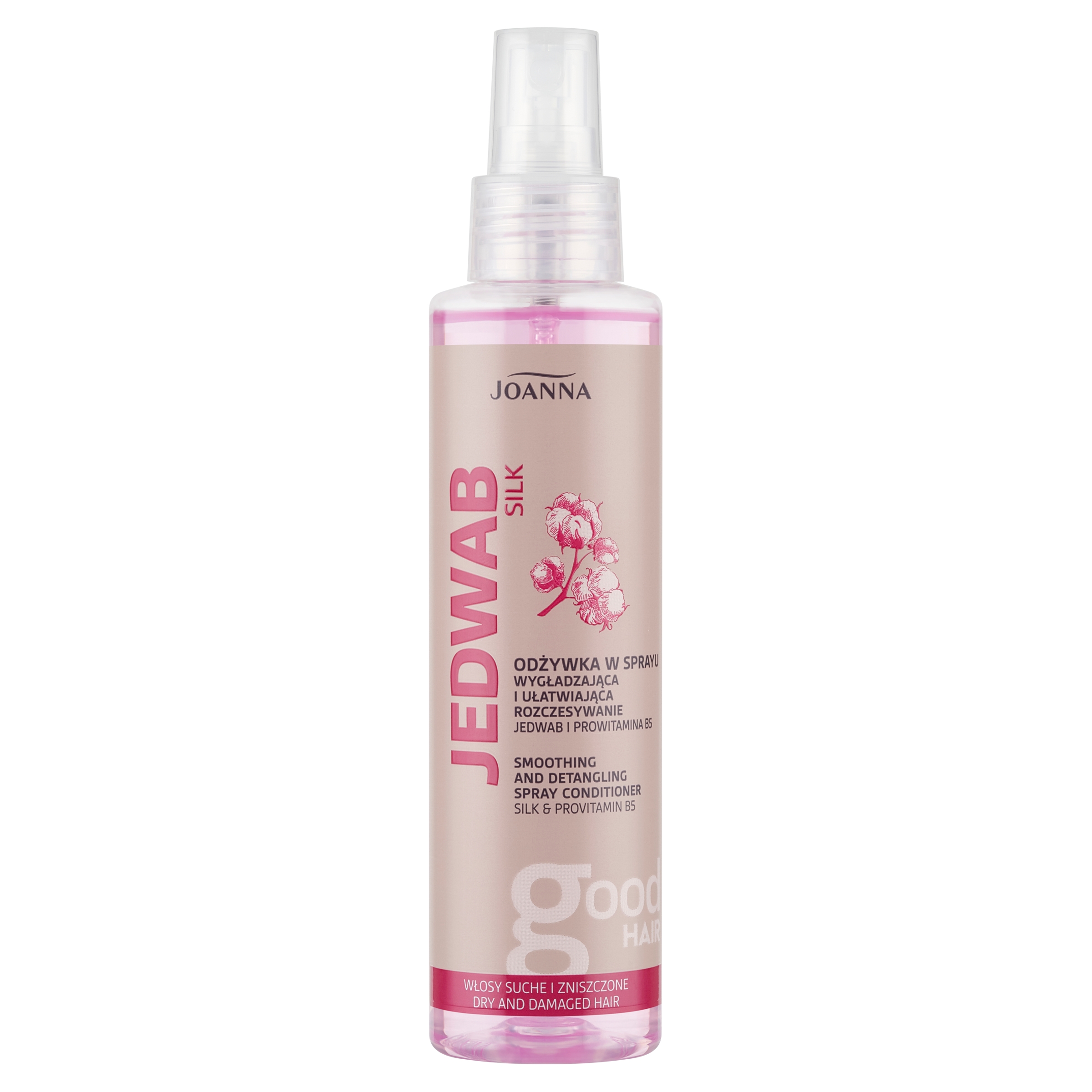 Nieznana Joanna Jedwab, odżywka do włosów w sprayu, wygładzająca, 150 ml