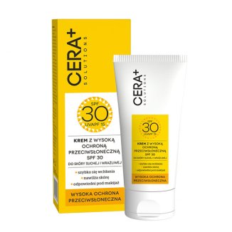 Cera+ Solutions, krem ochronny, skóra sucha i wrażliwa, SPF 30, 50 ml - zdjęcie produktu