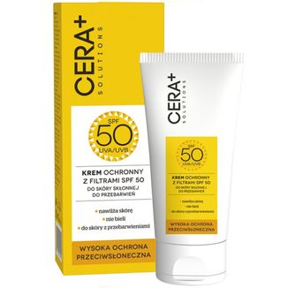 Cera+ Solutions, krem ochronny do skóry skłonnej do przebarwień, SPF 50, 50 ml - zdjęcie produktu