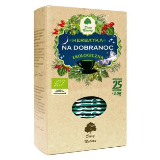 Dary Natury Herbatka na Dobranoc, ekologiczna, 2 g x 25 saszetek - zdjęcie produktu