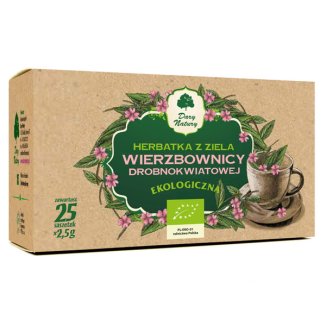 Dary Natury Herbatka z Ziela Wierzbownicy Drobnokwiatowej, ekologiczna, 2,5 g x 25 saszetek - zdjęcie produktu