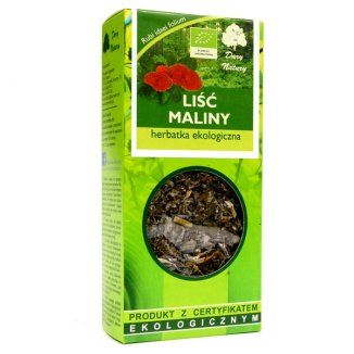 Dary Natury Liśc Maliny, herbatka ekologiczna, 25 g USZKODZONE OPAKOWANIE - zdjęcie produktu