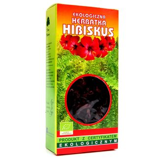 Dary Natury Hibiskus, herbatka ekologiczna, 50 g USZKODZONE OPAKOWANIE - zdjęcie produktu