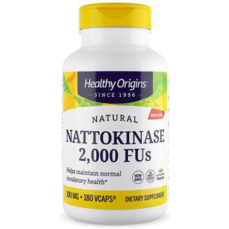 Healthy Origins, Nattokinaza 2000, 180 kapsułek - zdjęcie produktu