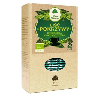 Dary Natury Liść Pokrzywy, herbatka ekologiczna, 1,5 g x 25 saszetek - zdjęcie produktu