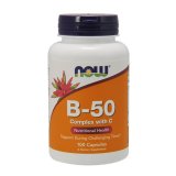 Now Foods B-50, kompleks witamin B, 100 tabletek - miniaturka zdjęcia produktu