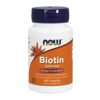 Now Foods Biotin 1000 µg, 100 kapsułek - zdjęcie produktu