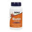 Now Foods Biotin, biotyna 5000 µg, 60 kapsułek wegetariańskich - miniaturka  zdjęcia produktu
