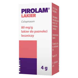 Pirolam 80 mg/ g, lakier do paznokci leczniczy, 4 g - zdjęcie produktu