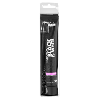 Zestaw Curaprox Black is White, pasta do zębów wybielająca, smak limonkowo-miętowy, 90 ml + szczoteczka do zębów CS 5460, 1 sztuka - zdjęcie produktu