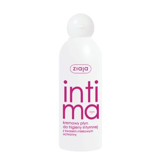 Ziaja Intima, kremowy płyn do higieny intymnej z kwasem mlekowym, 200 ml - zdjęcie produktu
