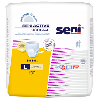 Seni Active Normal, majtki chłonne, Large, 100-135 cm, 30 sztuk - zdjęcie produktu
