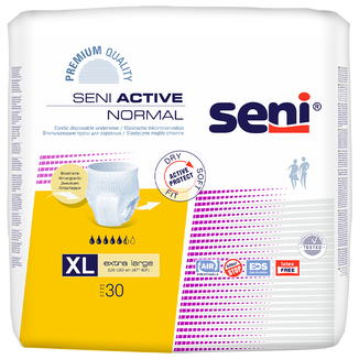 Seni Active Normal, majtki chłonne, Extra Large, 120-160 cm, 30 sztuk - zdjęcie produktu
