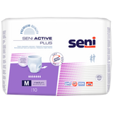 Seni Active Plus, majtki chłonne, Medium, 80-110 cm, 10 sztuk - miniaturka zdjęcia produktu
