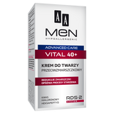 AA Men Advanced Care Vital 40+, krem przeciwzmarszczkowy do twarzy, 50 ml - miniaturka zdjęcia produktu