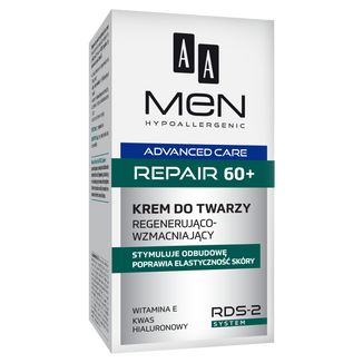 AA Men Repair 60+, krem regenerująco-wzmacniający do twarzy, 50 ml - zdjęcie produktu