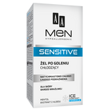 AA Men Sensitive, żel po goleniu, chłodzący, do skóry bardzo wrażliwej, 100 ml - miniaturka zdjęcia produktu