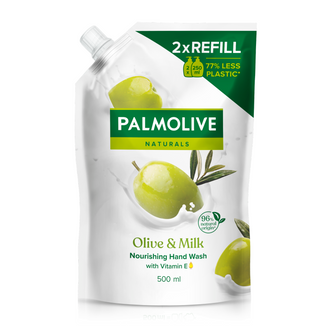 Palmolive, mydło w płynie, mleko i oliwki, zapas, 500 ml - zdjęcie produktu