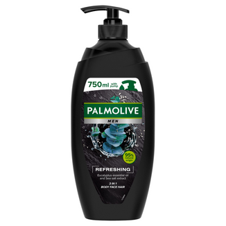 Palmolive Men, żel pod prysznic i szampon 3w1, Refreshing, 750 ml - zdjęcie produktu