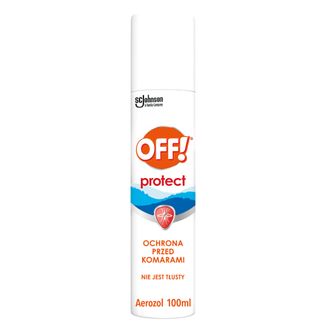 OFF! Protect, ochrona przed komarami, aerozol, DEET 15%, 100 ml - zdjęcie produktu