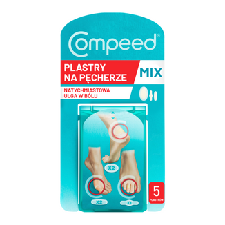 Compeed, plastry na pęcherze, hydrokoloidowe, Mix, 5 sztuk - zdjęcie produktu