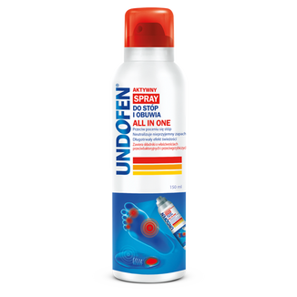 Undofen, aktywny spray do stóp i obuwia, all in one, 150 ml USZKODZONE OPAKOWANIE - zdjęcie produktu