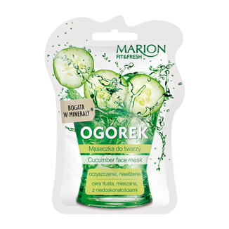 Marion Fit&Fresh, maseczka do twarzy, ogórek, 7,5 ml - zdjęcie produktu