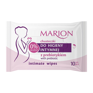 Marion, chusteczki do higieny intymnej z prebiotykiem, 10 sztuk - zdjęcie produktu