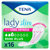 Tena Lady Slim, podpaski specjalistyczne, Mini Plus, 16 sztuk - miniaturka zdjęcia produktu