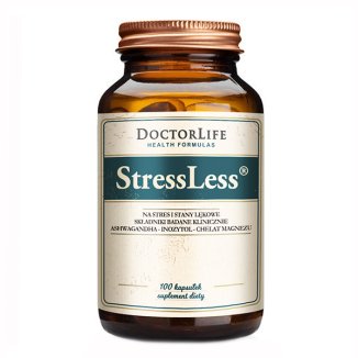 Doctor Life, StressLess, Ashwagandha, magnez, inozytol, 60 kapsułek - zdjęcie produktu