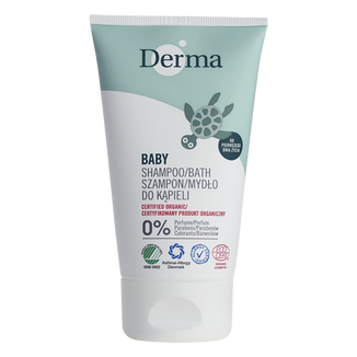 Derma Eco Baby, szampon, mydło do kąpieli dla dzieci od 1 dnia życia, 150 ml - zdjęcie produktu