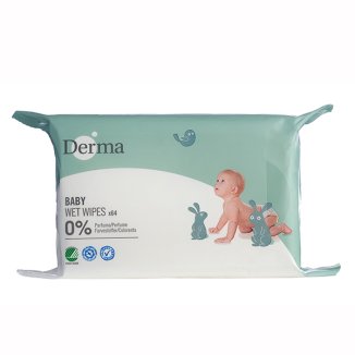 Derma Eco Baby, chusteczki nawilżane, 64 sztuki - zdjęcie produktu
