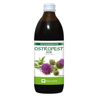 Alter Medica Ostropest, sok, 500 ml USZKODZONE OPAKOWANIE - zdjęcie produktu