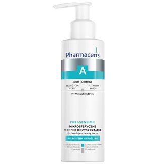 Pharmaceris A Puri-Sensimil, mikrosferyczne mleczko oczyszczające do demakijażu twarzy i oczu, 190 ml - zdjęcie produktu