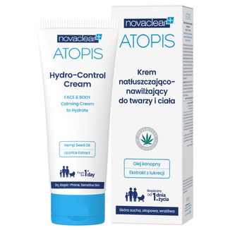 Novaclear Atopis, krem nawilżająco-natłuszczający do twarzy i ciała od 1 dnia życia, skóra sucha, wrażliwa i atopowa, 100 ml - zdjęcie produktu